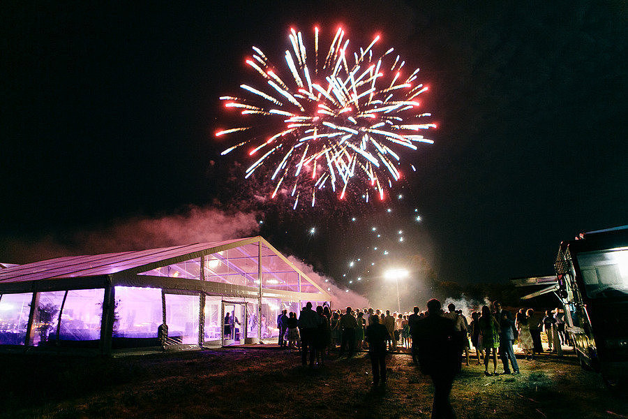 An Ohio backyard big day had a sparkling finish with a fireworks display.
Photo by Heather Waraksa via Style Me Pretty
An Ohio backyard big day had a sparkling finish with a fireworks display.
Photo by Heather Waraksa via Style Me Pretty