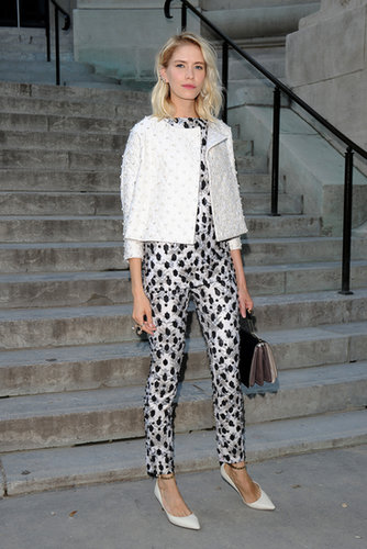 Matched printed pieces make for a strong look. To feel extra summery, avoid black add-ons and opt for a white topper and heels instead.
Matched printed pieces make for a strong look. To feel extra summery, avoid black add-ons and opt for a white topper and heels instead.