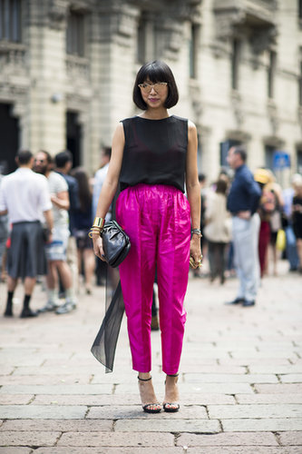 This showstopping style was all about the pants — though her dramatic shades only added to the statement-making effect.
Source: Le 21ème | Adam Katz Sinding
This showstopping style was all about the pants — though her dramatic shades only added to the statement-making effect.
Source: Le 21ème | Adam Katz Sinding