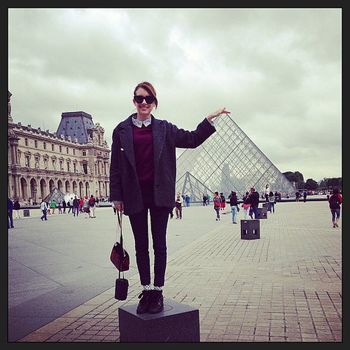 Emma Roberts had some fun taking tourist-type photos while in Paris for Haute Couture Fashion Week.
Source: Instagram user emmaroberts6
Emma Roberts had some fun taking tourist-type photos while in Paris for Haute Couture Fashion Week.
Source: Instagram user emmaroberts6