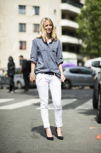 Channel the classics in a button-down and skinny-fit trousers with a pair of staple pumps — the resulting look is undeniably chic.
Source: Le 21ème | Adam Katz Sinding
Channel the classics in a button-down and skinny-fit trousers with a pair of staple pumps — the resulting look is undeniably chic.
Source: Le 21ème | Adam Katz Sinding