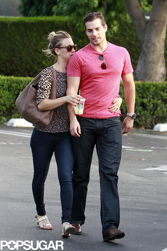 Haley Cuoco stayed close to boyfriend Henry Cavill.
Haley Cuoco stayed close to boyfriend Henry Cavill.