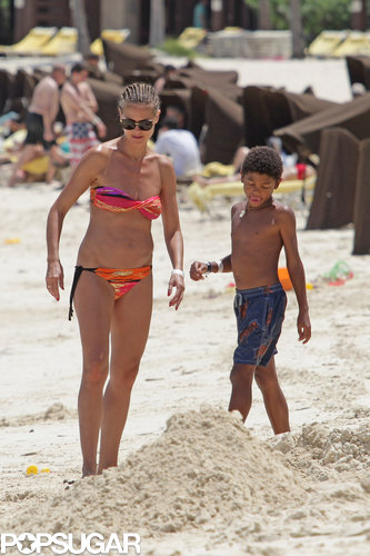 Heidi Klum Rocks a Bikini and Braids in the Bahamas Heidi Klum Rocks a Bikini and Braids in the Bahamas