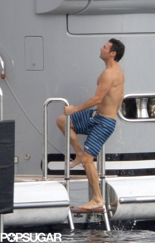 Ryan Seacrest Goes Shirtless For a Flirty Yacht Trip With His New Lady Ryan Seacrest Goes Shirtless For a Flirty Yacht Trip With His New Lady