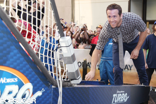 Ryan Reynolds played skee ball on the Today show.
Ryan Reynolds played skee ball on the Today show.