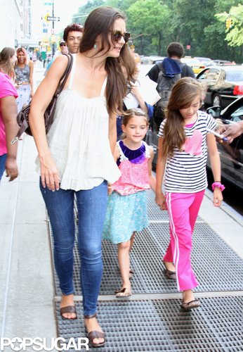 Suri Cruise Leads Katie Holmes on a Big Apple Playdate Suri Cruise Leads Katie Holmes on a Big Apple Playdate