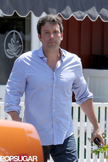 Ben Affleck wore a blue button-down for a meeting in LA.
Ben Affleck wore a blue button-down for a meeting in LA.