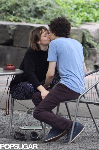 Jesse Eisenberg and Mia Wasikowska kissed in a park.
Jesse Eisenberg and Mia Wasikowska kissed in a park.