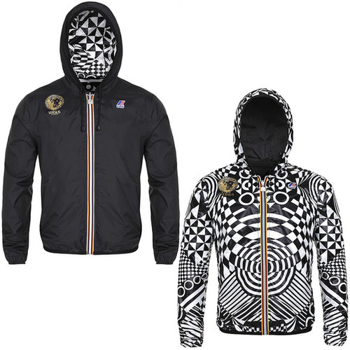 July 10 brought the first glimpse of the highly anticipated K-Way x Versus collaboration. Among the offerings, a reversible windbreaker ($495), with two options: a streamlined solid and a bold black and white print.
July 10 brought the first glimpse of the highly anticipated K-Way x Versus collaboration. Among the offerings, a reversible windbreaker ($495), with two options: a streamlined solid and a bold black and white print.
