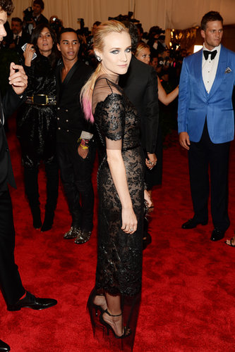 Leave it to Diane to take punk chic to new heights. At the 2013 Met Gala, the blond stunner owned the red carpet in a shimmering sheer-and-lace Chanel confection, dip-dyed pink strands, and a sultry smokey eye.
Leave it to Diane to take punk chic to new heights. At the 2013 Met Gala, the blond stunner owned the red carpet in a shimmering sheer-and-lace Chanel confection, dip-dyed pink strands, and a sultry smokey eye.