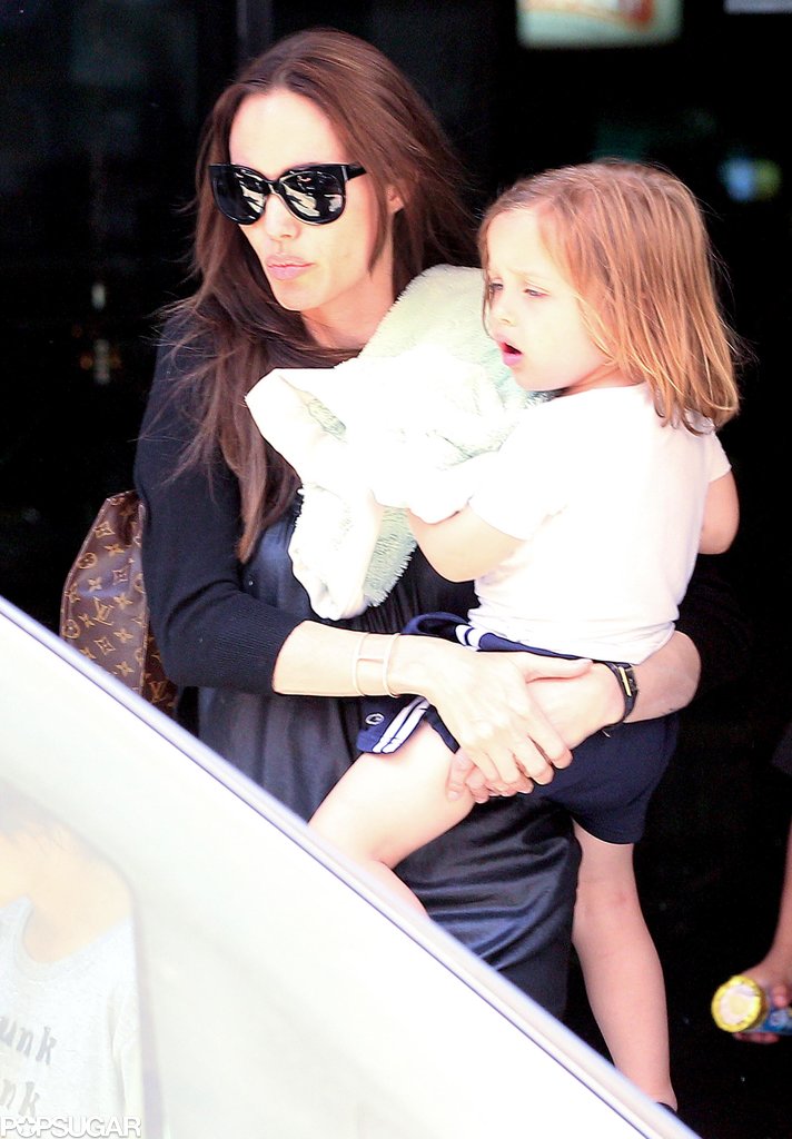 Knox Jolie-Pitt was in Angelina Jolie's arms for a visit to a bowling alley in Malta with big brother Maddox Jolie-Pitt in June 2011.
Knox Jolie-Pitt was in Angelina Jolie's arms for a visit to a bowling alley in Malta with big brother Maddox Jolie-Pitt in June 2011.