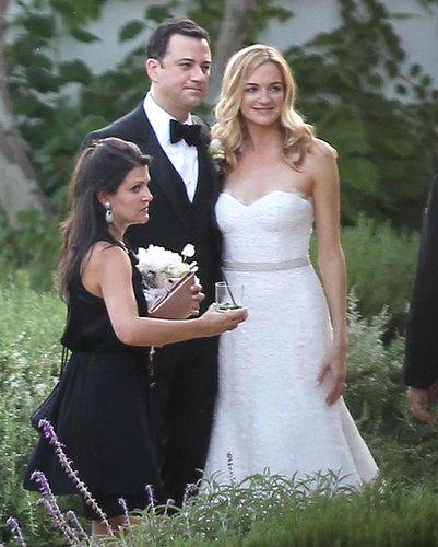 Jimmy Kimmel married longtime girlfriend Molly McNearney in a star-studded wedding in Ojai, CA, in July 2013.
Jimmy Kimmel married longtime girlfriend Molly McNearney in a star-studded wedding in Ojai, CA, in July 2013.