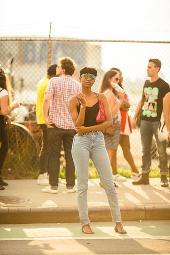 It's all about the shades — and a touch of fringe on her top — that made this look a can't-miss ensemble.
Source: Bryan Derballa
It's all about the shades — and a touch of fringe on her top — that made this look a can't-miss ensemble.
Source: Bryan Derballa