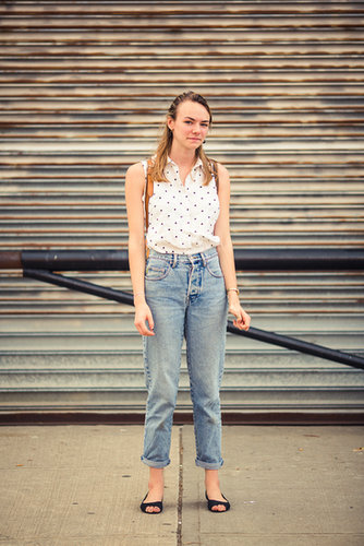A retro rift on Summer, thanks to a polka-dot blouse and sweet flats.
Source: Bryan Derballa
A retro rift on Summer, thanks to a polka-dot blouse and sweet flats.
Source: Bryan Derballa
