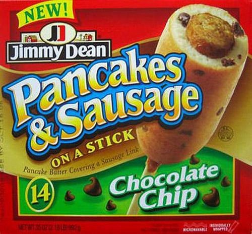 Jimmy Dean Chocolate Chip Pancakes & Sausage on a Stick Jimmy Dean Chocolate Chip Pancakes & Sausage on a Stick
