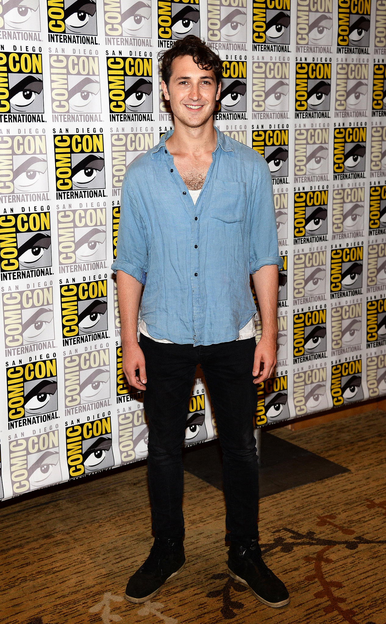 Ben LloydHughes at the Divergent and Ender's Game press line. Comic