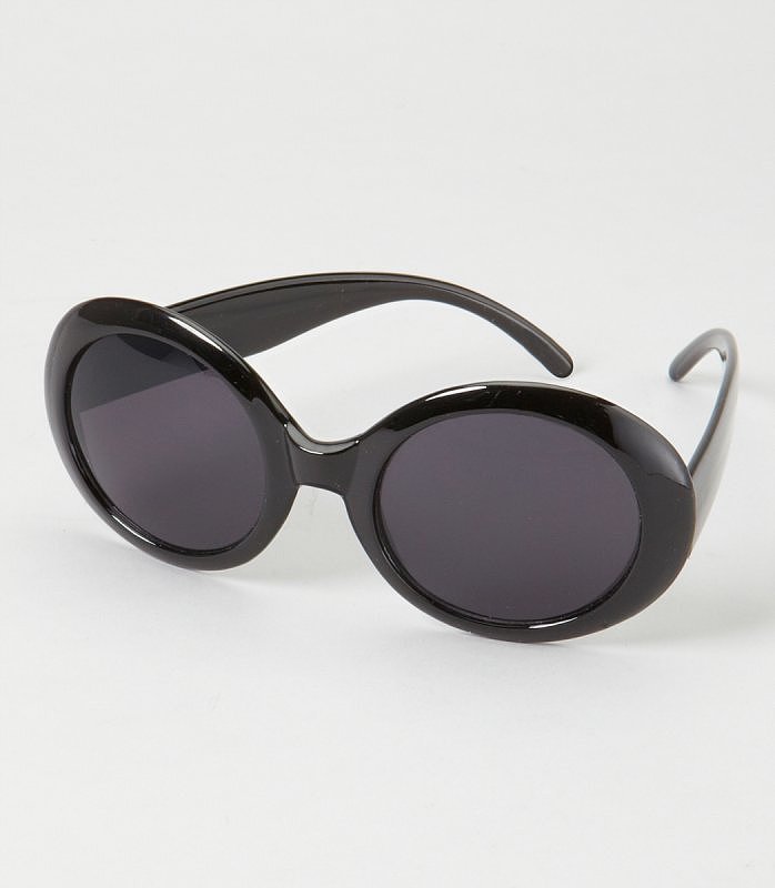 Have you tried a super round sunglass yet? Experiment with Fred Flare's oversize pair ($12).
Have you tried a super round sunglass yet? Experiment with Fred Flare's oversize pair ($12).