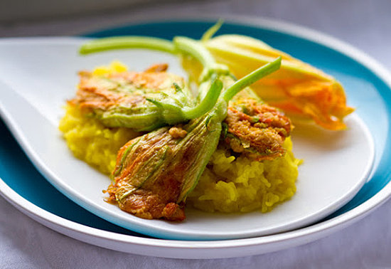 Stuffed Squash Blossoms With Saffron Rice Stuffed Squash Blossoms With Saffron Rice