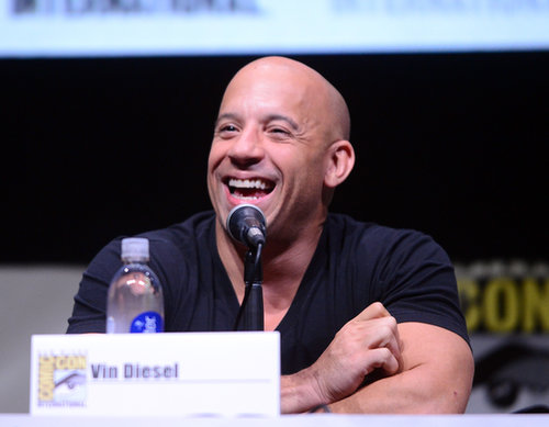 Vin Diesel went to a panel for Riddick on Friday.
Vin Diesel went to a panel for Riddick on Friday.