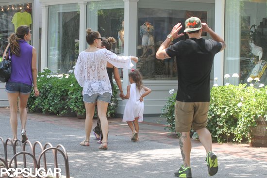 Jennifer Lopez shopped in the Hamptons with Casper Smart and Emme.
Jennifer Lopez shopped in the Hamptons with Casper Smart and Emme.