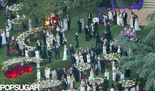 Guests gathered on a lawn for the celebrations.
Guests gathered on a lawn for the celebrations.