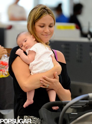 Danneel Harris held onto baby Justice Jay Ackles at LAX.
Danneel Harris held onto baby Justice Jay Ackles at LAX.