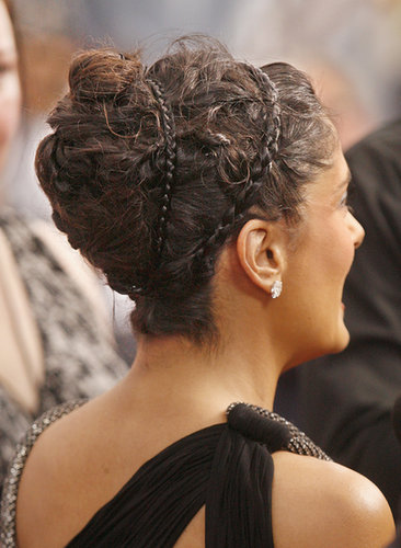 Braided headbands, even if they're not from your own head, are also cute, as Salma Hayek proved at the Grown Ups 2 premiere.
Braided headbands, even if they're not from your own head, are also cute, as Salma Hayek proved at the Grown Ups 2 premiere.