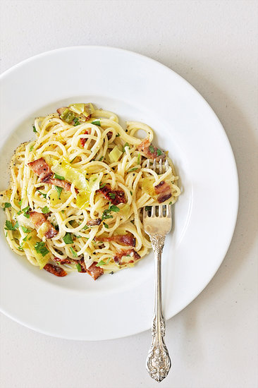 Pasta Carbonara With Leeks Pasta Carbonara With Leeks