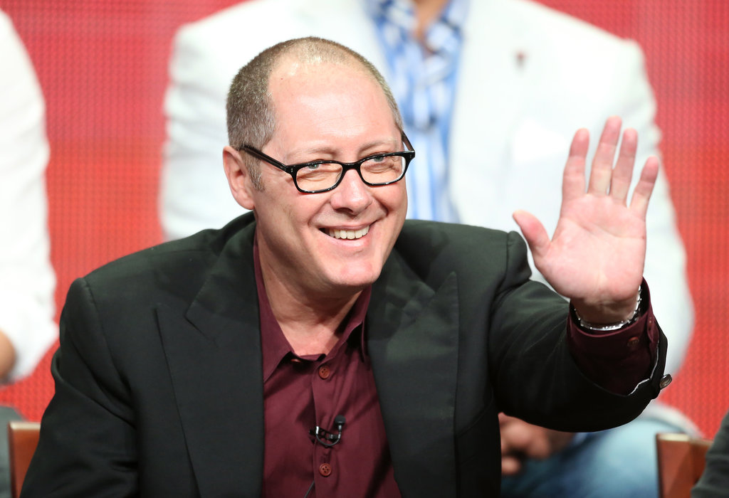 James Spader gave a wave while on stage.
James Spader gave a wave while on stage.