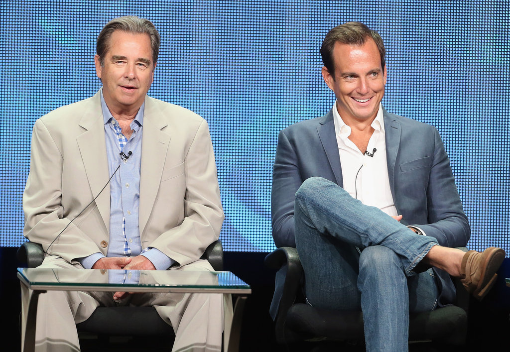 Will Arnett and Beau Bridges spoke on a panel about The Millers.
Will Arnett and Beau Bridges spoke on a panel about The Millers.