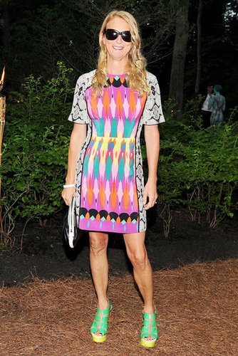 Nanette Lepore dared to pair bright colors at the Watermill Center's Summer party.
Nanette Lepore dared to pair bright colors at the Watermill Center's Summer party.