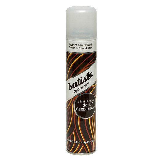 Dark-haired ladies might shy away from dry shampoo because of visible residue, but Batiste Dry Shampoo in Deep Brown ($9) solves that issue. The pigmented spray soaks up excess oils without any tell-tale signs of dry shampoo in brunette locks. Plus, it also works great as a visible-root camouflage.
Dark-haired ladies might shy away from dry shampoo because of visible residue, but Batiste Dry Shampoo in Deep Brown ($9) solves that issue. The pigmented spray soaks up excess oils without any tell-tale signs of dry shampoo in brunette locks. Plus, it also works great as a visible-root camouflage.
