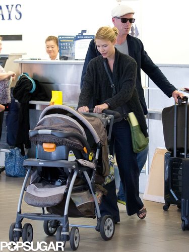 Claire Danes and Damian Lewis traveled out of LAX together.
Claire Danes and Damian Lewis traveled out of LAX together.
