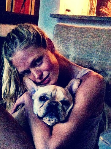 Victoria's Secret Angel Erin Heatherton spends lots of time cuddling with her French bulldog, Eddie.
Source: Twitter user ErinHeatherton
Victoria's Secret Angel Erin Heatherton spends lots of time cuddling with her French bulldog, Eddie.
Source: Twitter user ErinHeatherton