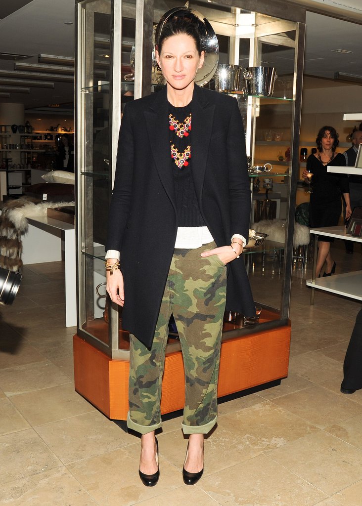 Before most of us even knew we liked camo, she was rocking the print in baggy, rolled pants.
Before most of us even knew we liked camo, she was rocking the print in baggy, rolled pants.