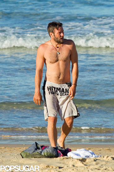 In August, a shirtless Joel Edgerton hit up Bondi Beach in Sydney.
In August, a shirtless Joel Edgerton hit up Bondi Beach in Sydney.