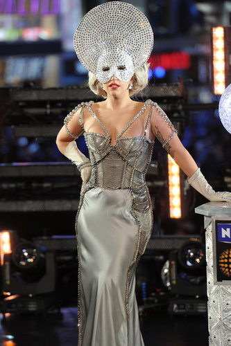 Gaga shimmered as much as the ball that dropped in Times Square when she rung in 2012.
Gaga shimmered as much as the ball that dropped in Times Square when she rung in 2012.