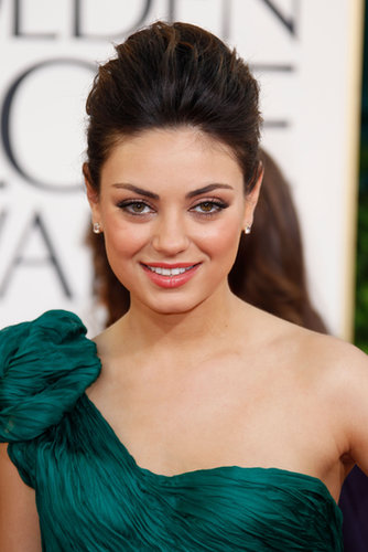 At the 2011 Golden Globes, Mila was sophisticated in a glamorous French twist and an amped-up bouffant.
At the 2011 Golden Globes, Mila was sophisticated in a glamorous French twist and an amped-up bouffant.