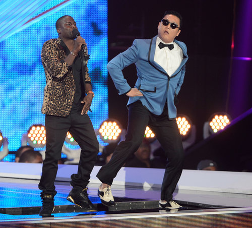 Kevin Hart and Psy danced onstage at the 2012 VMAs.
Kevin Hart and Psy danced onstage at the 2012 VMAs.