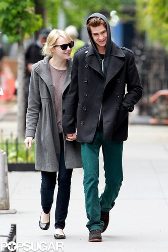 Emma Stone held Andrew Garfield's hand in NYC in May 2012.
Emma Stone held Andrew Garfield's hand in NYC in May 2012.