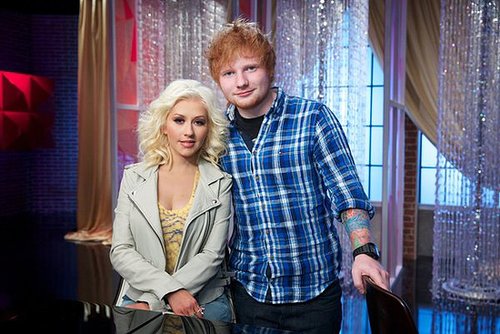 The Voice
Christina Aguilera and Ed Sheeran on The Voice's season premiere, airing Sept. 23 on NBC.
The Voice
Christina Aguilera and Ed Sheeran on The Voice's season premiere, airing Sept. 23 on NBC.