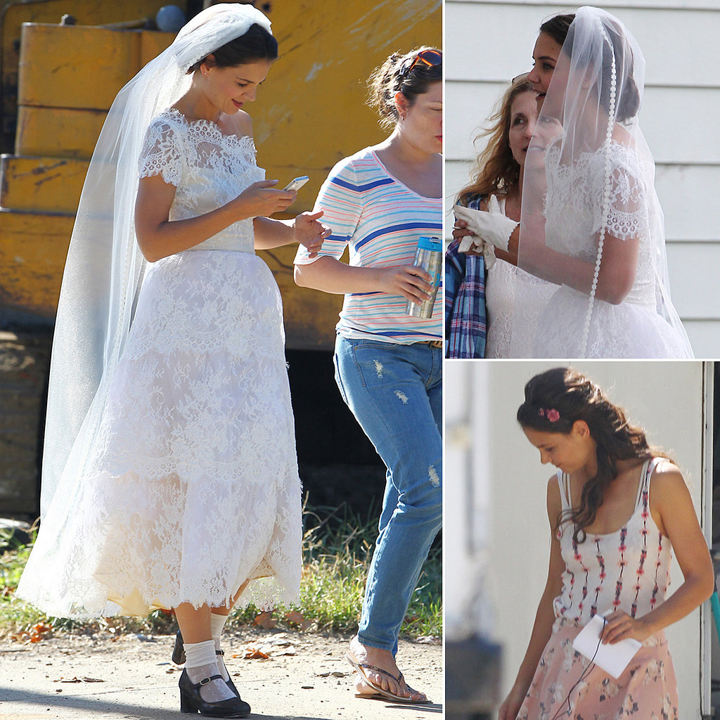 Katie Holmes Heads to the Altar — on Set! Katie Holmes Heads to the Altar — on Set!