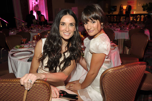 Lea Michele sat with Demi Moore during an LA event in September 2011.
Lea Michele sat with Demi Moore during an LA event in September 2011.