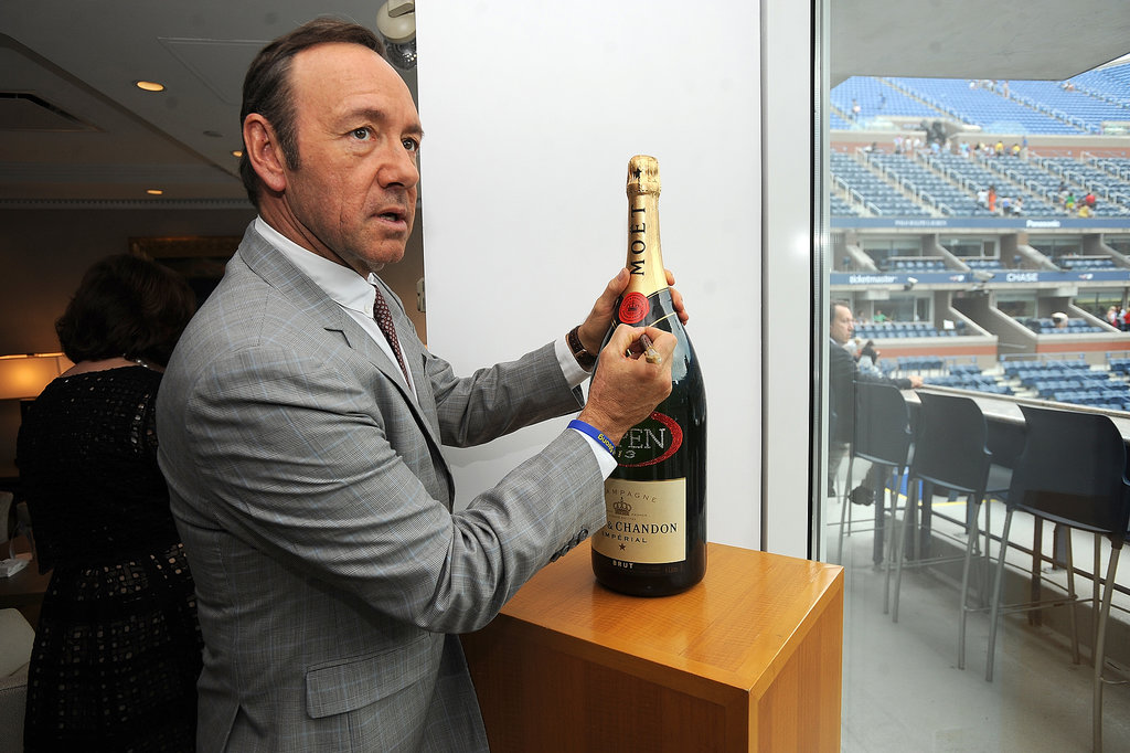 Kevin Spacey autographed a bottle of Moët & Chandon during the opening night gala.
Kevin Spacey autographed a bottle of Moët & Chandon during the opening night gala.