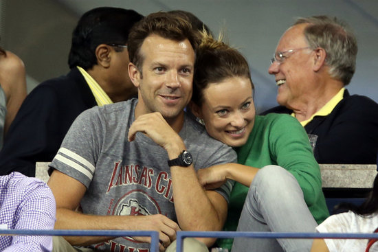 Jason Sudeikis and Olivia Wilde showed sweet PDA in the stands at the US Open in NYC.
Jason Sudeikis and Olivia Wilde showed sweet PDA in the stands at the US Open in NYC.