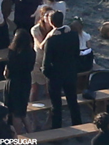 Lake Bell gave her husband a kiss after witnessing the nuptials.
Lake Bell gave her husband a kiss after witnessing the nuptials.