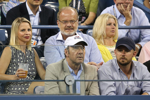 Kelsey Grammer and Kayte Walsh sat near Kevin Spacey at the US Open.
Kelsey Grammer and Kayte Walsh sat near Kevin Spacey at the US Open.
