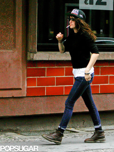 Kristen Stewart Gets Caught Smiling on Set Kristen Stewart Gets Caught Smiling on Set