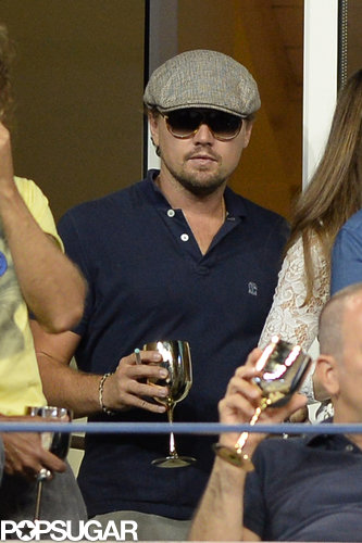 Leonardo DiCaprio kept a low profile in the Moet & Chandon suite.
Leonardo DiCaprio kept a low profile in the Moet & Chandon suite.