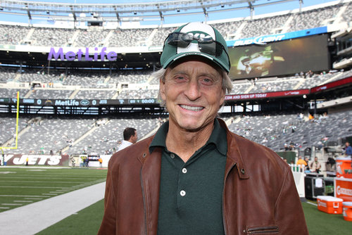 Michael Douglas hit the sidelines in his Jets gear before a game vs. the San Diego Chargers in October 2011.
Michael Douglas hit the sidelines in his Jets gear before a game vs. the San Diego Chargers in October 2011.